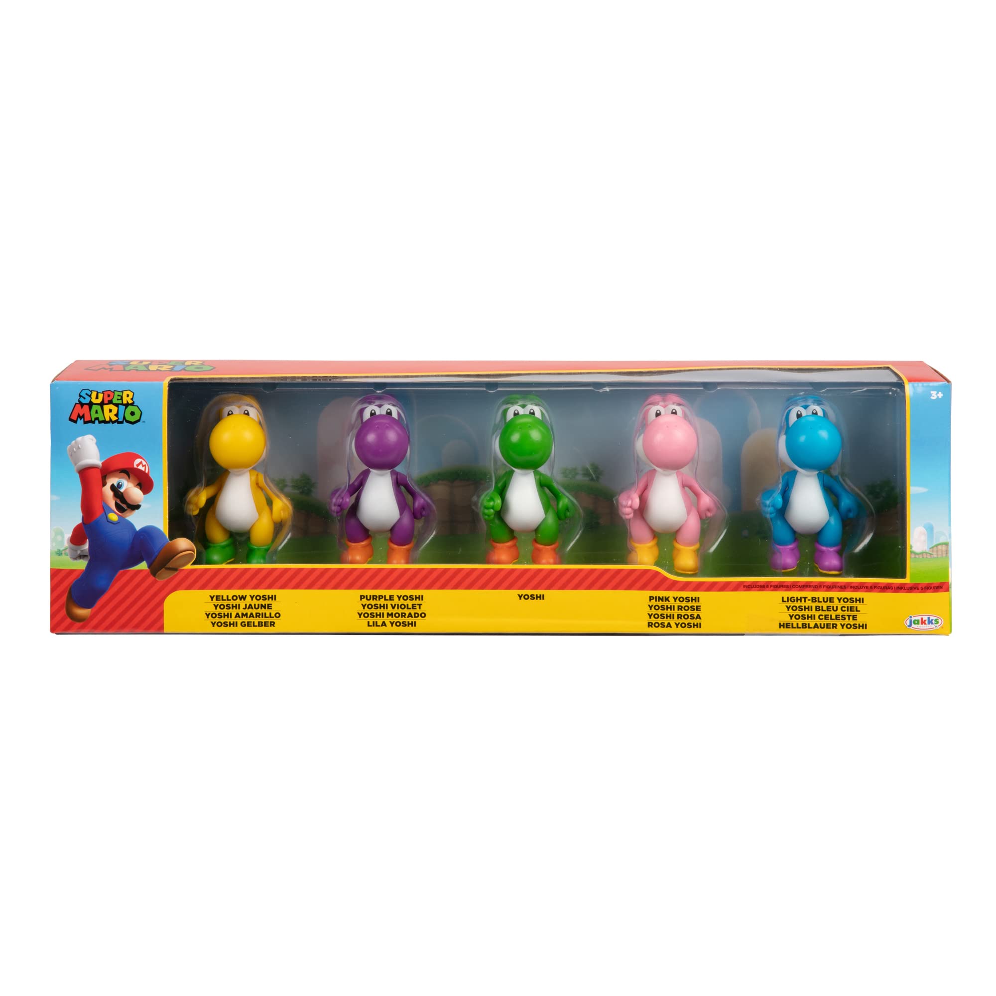 JAKKS Pacific LTD Pack 5 Figurines Yoshi 6CM