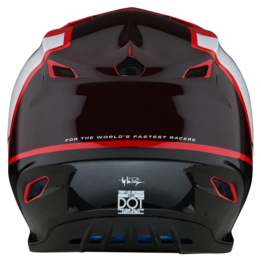 Troy Lee Designs GP Mono Youth Motocross Helmet- Full Face Offroad Motocross Motorcycle Dirt Bike ATV Powersports Dual Sport Racing Helmet - Boys Girls Kids (Red, MD)