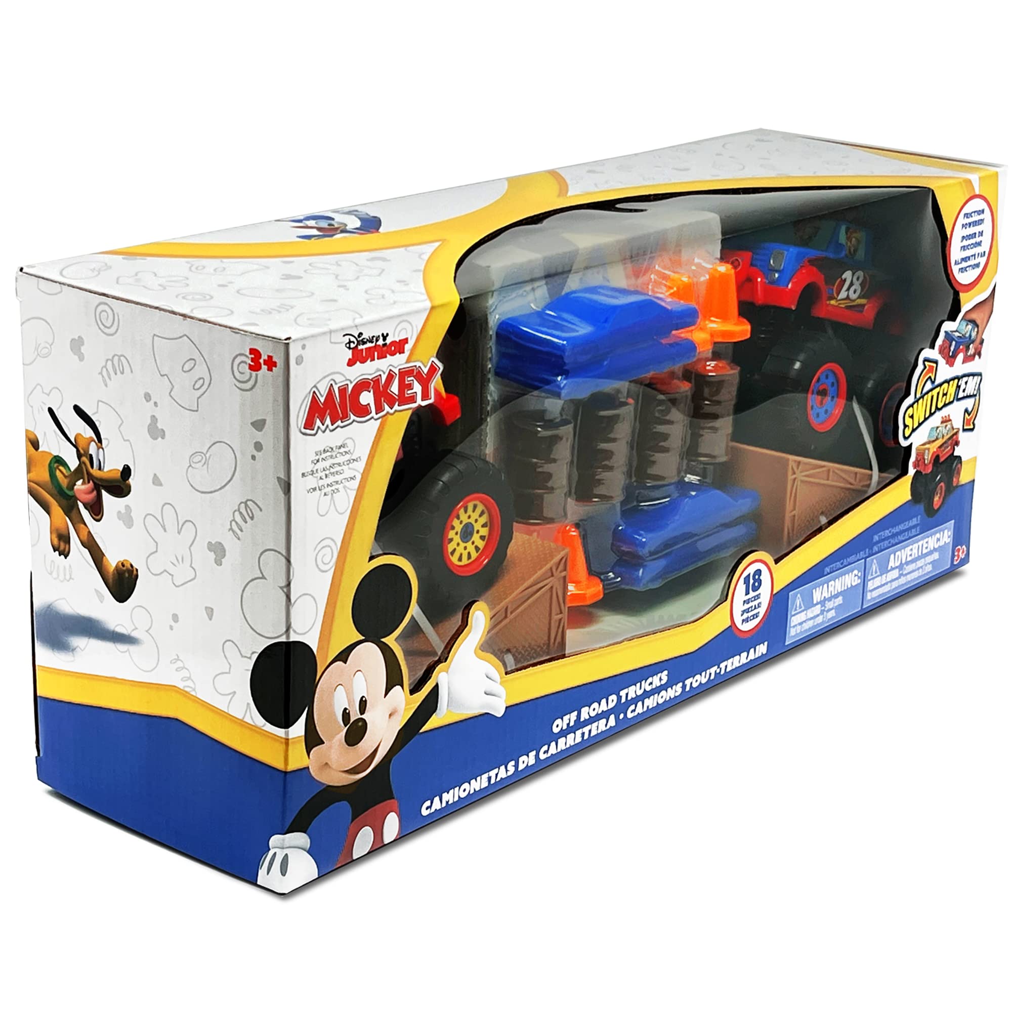 Disney Junior Mickey 18 Pc Off-Road Monster Truck Playset