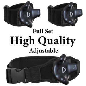 Geekria VR Tracker Waist Belt and Tracker Hand Strap Compatible With HTC Vive System Tracker Adjustable Belt and Hand Straps, Compatible With Waist and Full-Body Tracking in Virtual Reality