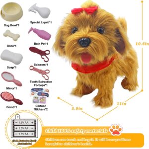 Toy Dog Walk and Bark, Sing, Tail, Lick, Repeat Toys for 2 +,3+,4+ Year Old Girl, Stuffed Puppy for Boys, Girls & Baby Gift Birthday Gifts