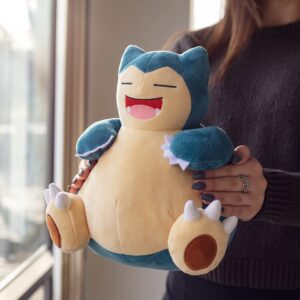 Pokémon 12" Large Snorlax Plush - Officially Licensed - Generation One - Quality Soft Stuffed Animal Toy - Add Snorlax to Your Collection - Great Gift for Kids, Boys, Girls & Fans of Pokemon