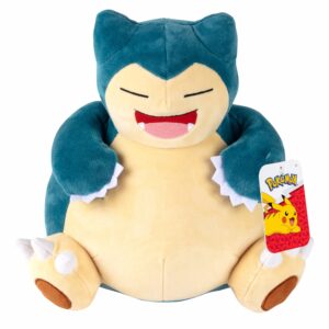 pokémon 12" large snorlax plush - officially licensed - generation one - quality soft stuffed animal toy - add snorlax to your collection - great gift for kids, boys, girls & fans of pokemon