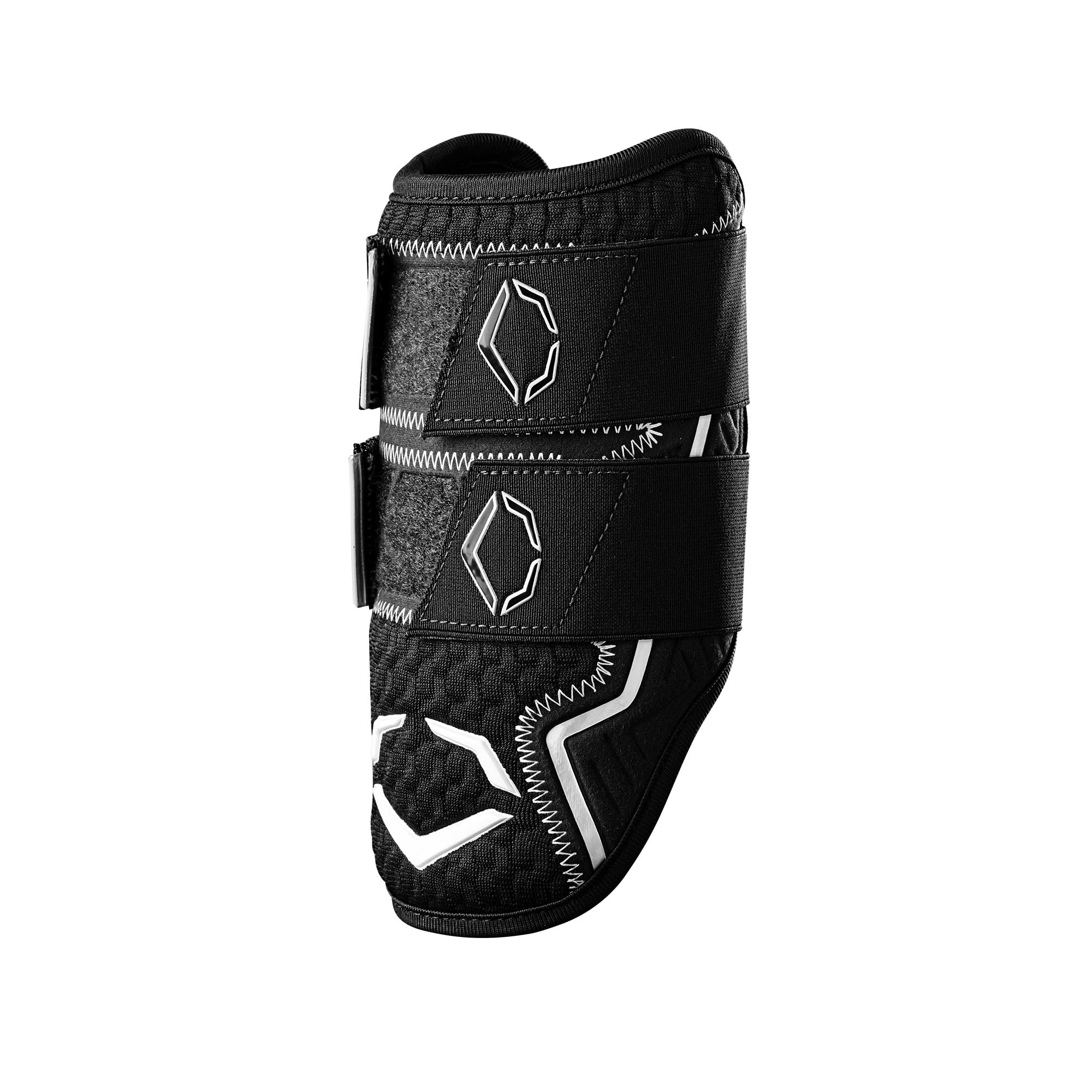 EvoShield Pro-SRZ 2.0 Batter's Double Strap Elbow Guard - Black, Size Large