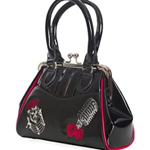 Lost Queen Nashville Rockabilly Vintage Retro Handbag - Black/One Size