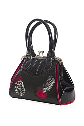 Lost Queen Nashville Rockabilly Vintage Retro Handbag - Black/One Size