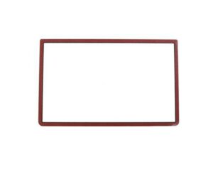 glass top upper screen frame lens cover lcd screen protector with adhesive for 3ds xl/new 3ds xl llconsole(red)