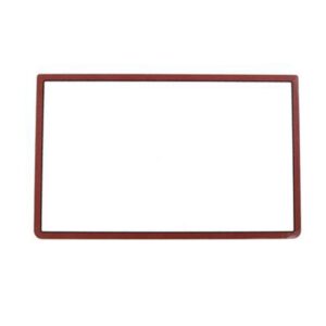 Glass Top Upper Screen Frame Lens Cover LCD Screen Protector with Adhesive for 3DS XL/New 3DS XL LLConsole(Red)