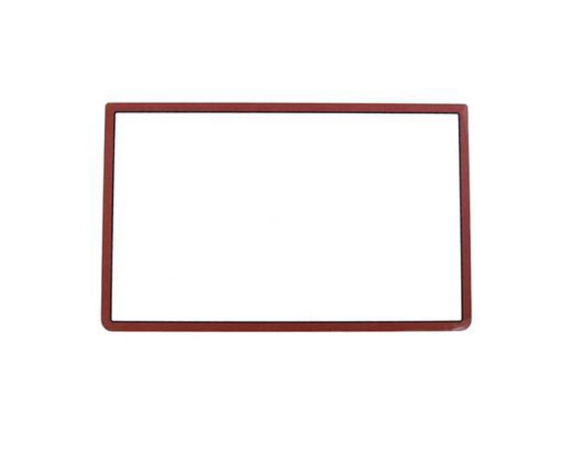 Glass Top Upper Screen Frame Lens Cover LCD Screen Protector with Adhesive for 3DS XL/New 3DS XL LLConsole(Red)