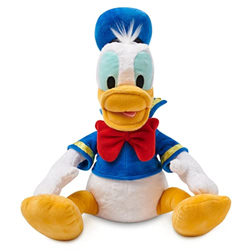 Disney Store Official Donald Duck Medium Soft Toy for Kids, Cuddly Character with Fuzzy Texture and Embroidered Details, Plushy Suitable for All Ages.