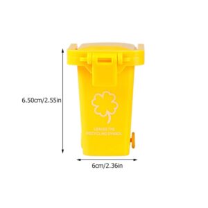 HANABASS Garbage Truck 12 Pcs Miniature Trash Trash Truck Garbage can Toy Recycle Toys Can， Garbage Truck Toy Garbage Cans