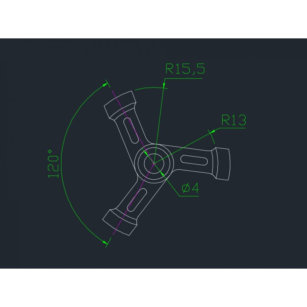 Microheli PLA 3D Printed Swashplate Leveler (PP) - OMP Hobby M1