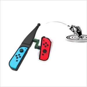 Nintendo Switch Fishing Rod, Fishing Rod Hand Grip for Switch Legendary Fishing, Game Handle Grip Compatible with Nintendo Switch Joycons