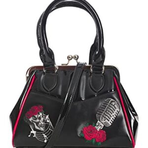 Lost Queen Nashville Rockabilly Vintage Retro Handbag - Black/One Size