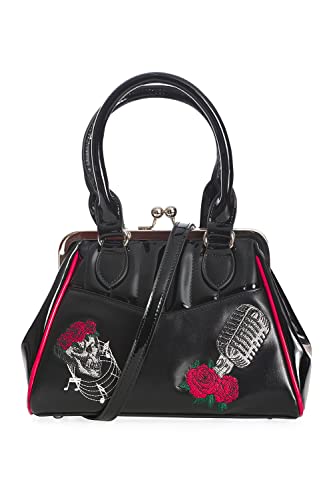 Lost Queen Nashville Rockabilly Vintage Retro Handbag - Black/One Size