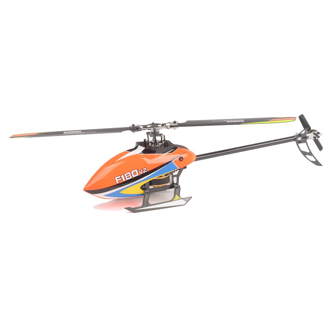 ZOSTER Electric RC Helicopter Model YUXIANG F180V2 2.4G 6CH 3D 6-Axis Dual Brushless Motors RTF Version Aileronless Aerobatic Helicopter Model for Kids Adult, Orange, 40 x 10 x 9 cm