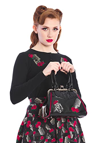 Lost Queen Nashville Rockabilly Vintage Retro Handbag - Black/One Size