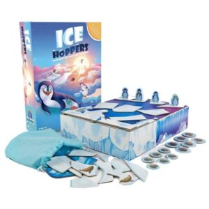 Ice Hoppers Fun Cooperative Preschool Board Game – Kids and Family Friendly Educational Penguin Game by Blue Orange Games - 1 to 4 Players for Ages 6+