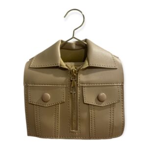 Unique Novelty Shirt Shaped Bags, Women Handbags, Ladies Fashion Chain Jacket Purse, New Crossbody Shoulder Bags for Girls (Khaki)