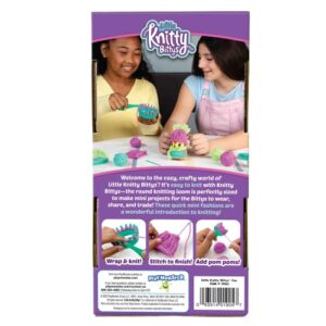 PlayMonster Little Knitty Bittys Fox - Beginner Knitting Craft Kit - Makes 3 Mini Projects - Collect & Trade Clothes - Ages 7+