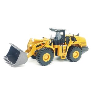 DDLONGDD Bulldozer Toys for Boys Heavy-Duty Metal Loader Vehicle Sand/Beach Toy with Functional Arm and Bucket,Realistic Perfect for Sandbox Indoor/Outdoor Play Sturdy Construction Model