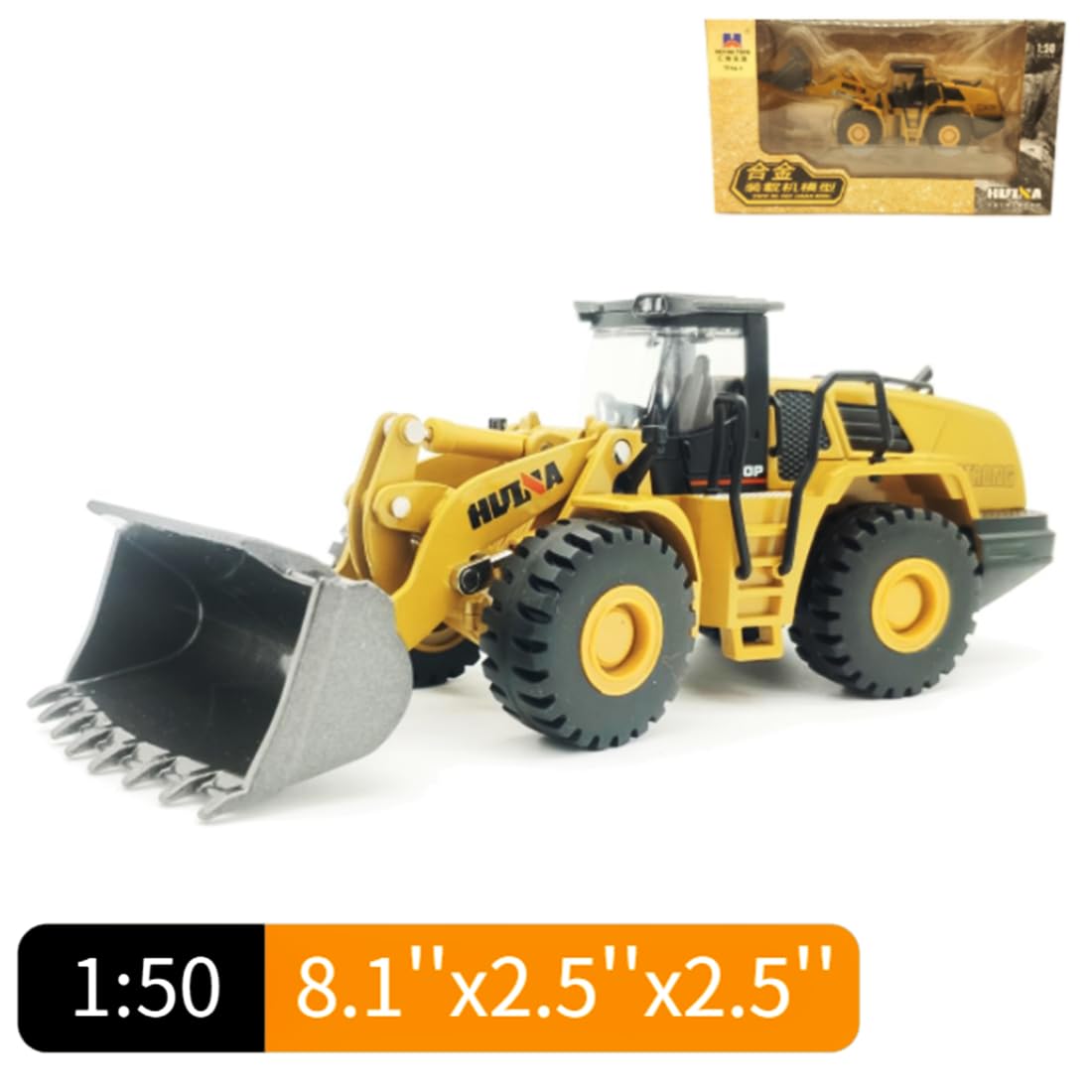 DDLONGDD Bulldozer Toys for Boys Heavy-Duty Metal Loader Vehicle Sand/Beach Toy with Functional Arm and Bucket,Realistic Perfect for Sandbox Indoor/Outdoor Play Sturdy Construction Model