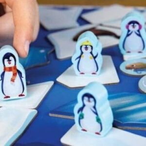 Ice Hoppers Fun Cooperative Preschool Board Game – Kids and Family Friendly Educational Penguin Game by Blue Orange Games - 1 to 4 Players for Ages 6+