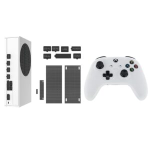 echzove dust plugs compatible with xbox series s,xbox series x/s controller silicone cover case