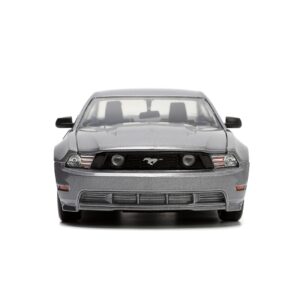 Jada Toys Big Time Muscle 1:24 2010 Ford Mustang GT Die-cast Car, Toys for Kids and Adults, Metallic