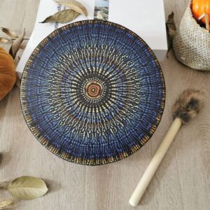 Festival Drum Decoration Percussion Musical Instrument Drum Tree of Life Drum Owl Mosaic Celtic Bird Drum Elf Deer Drum Beauty Drum (Mosaic Drum)