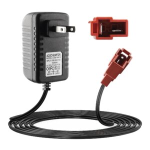 12 Volt Battery Charger for Ride On Toys, 14.4V 1000MA Battery Charger for Kids Electric Car Riding Toy Battery Power Adapter Red Square Plug