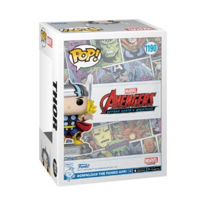 Funko Pop! & Pin: The Avengers: Earth's Mightiest Heroes - 60th Anniversary, Thor with Pin, Amazon Exclusive