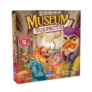 blue orange games museum suspects board game - family or adult strategy board game for 2 to 4 players. recommended for ages 8 & up.