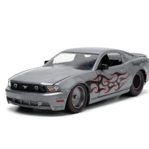 Jada Toys Big Time Muscle 1:24 2010 Ford Mustang GT Die-cast Car, Toys for Kids and Adults, Metallic