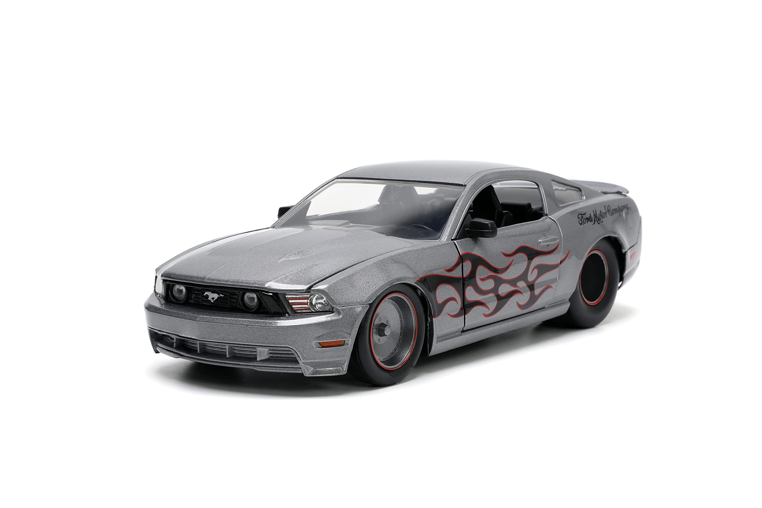 Jada Toys Big Time Muscle 1:24 2010 Ford Mustang GT Die-cast Car, Toys for Kids and Adults, Metallic