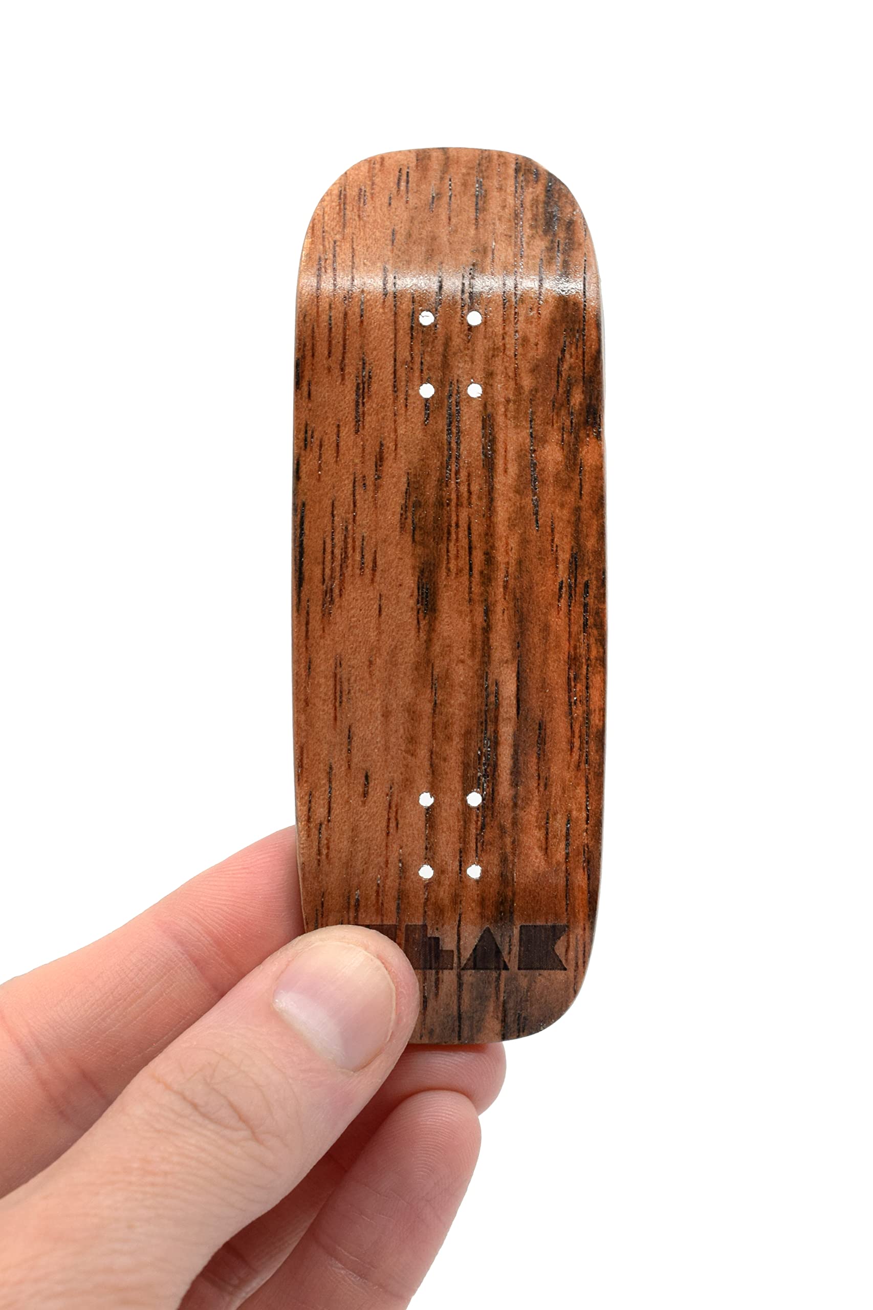 Teak Tuning Prolific Wooden Fingerboard Deck, 33.5mm x 96mm Boxy Shape - Two Tone - 6 Ply with Double Color Mid Plies - Includes Prolific Foam Tape