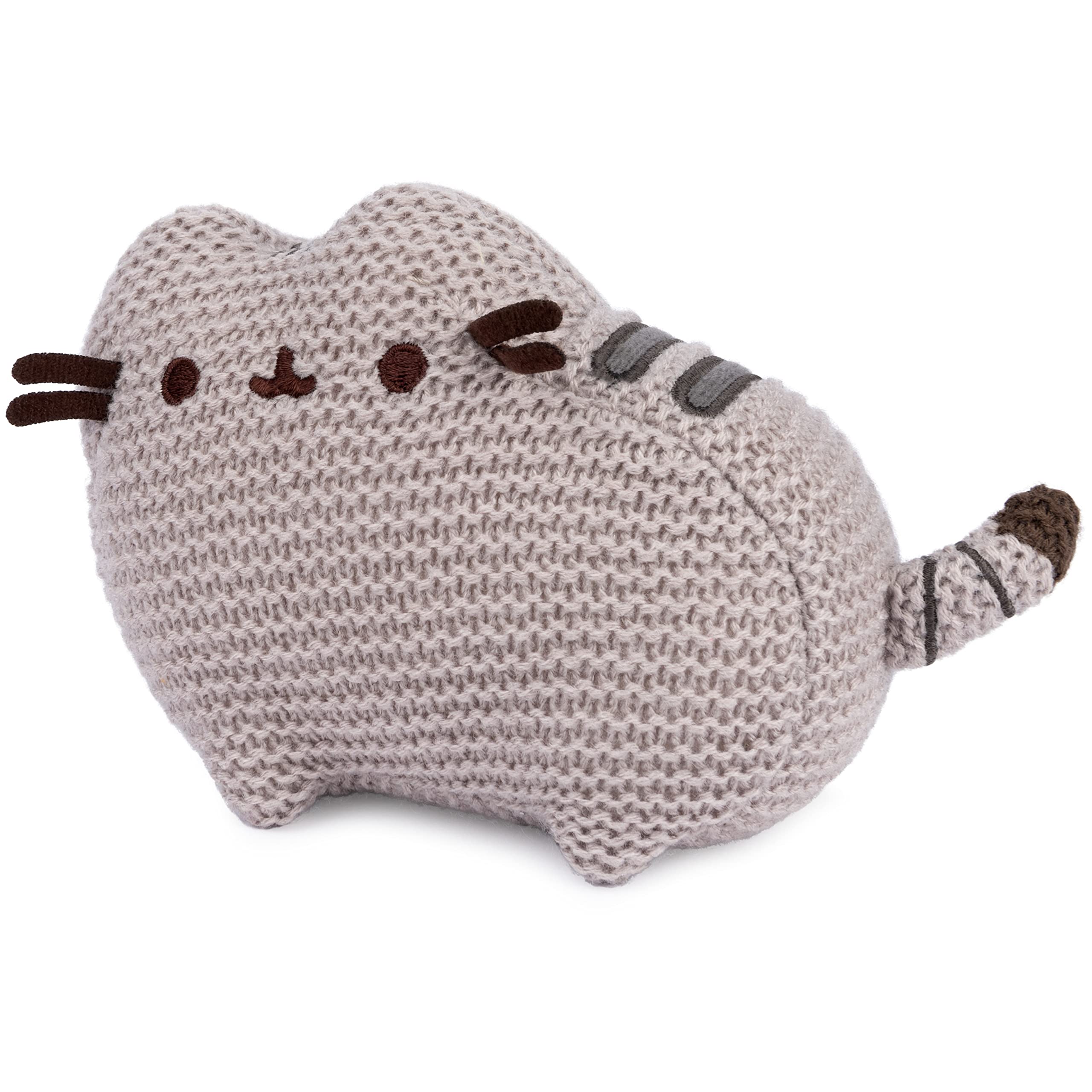 GUND Pusheen The Cat Knit Plush, Stuffed Animal for Ages 8 and Up, Gray, 6”