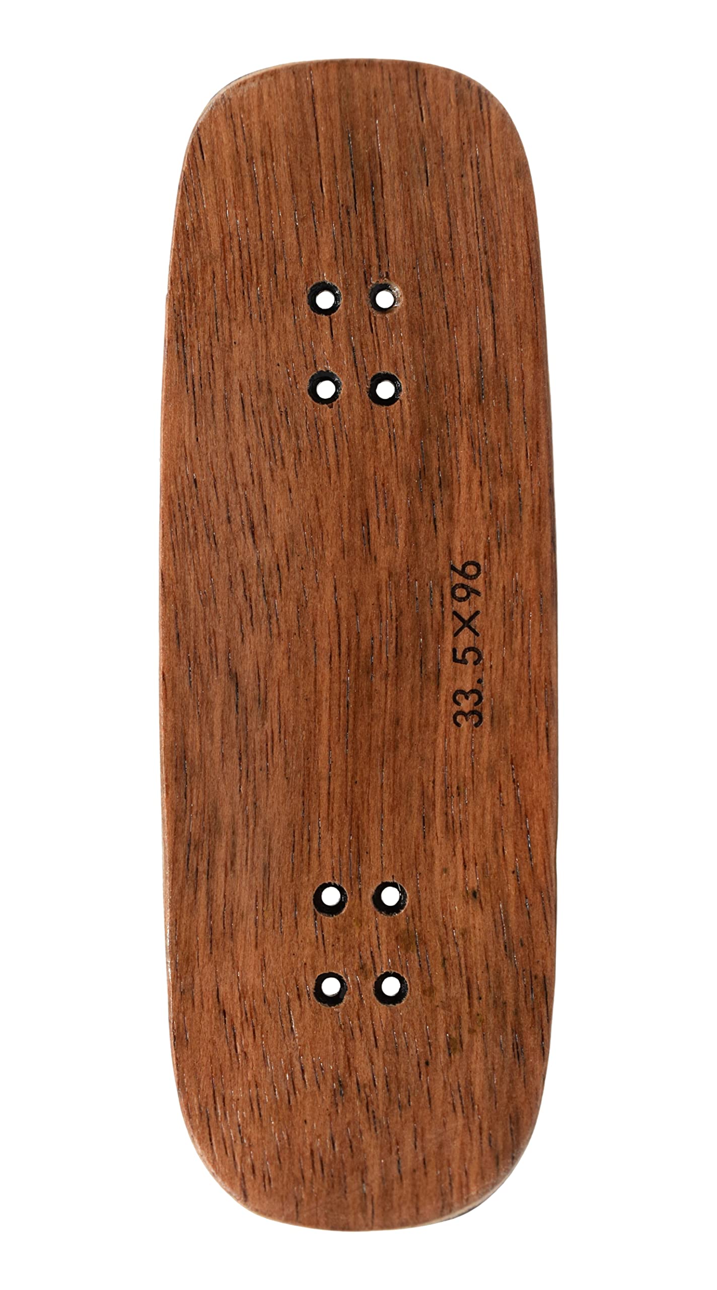 Teak Tuning Prolific Wooden Fingerboard Deck, 33.5mm x 96mm Boxy Shape - Two Tone - 6 Ply with Double Color Mid Plies - Includes Prolific Foam Tape