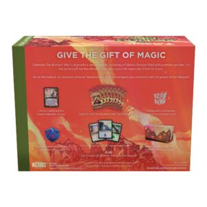 Magic The Gathering The Brothers War Gift Bundle | Foil Transformers Card, 1 Collector Booster, 8 Set Boosters, and Accessories