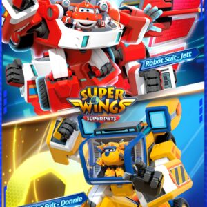 Super Wings Toys 7 Inch Donnie's Transforming Robot from Plane just 15 Steps, Action Figures Toy for Kids Ages 3+, Gift for Preschool Boys and Girls