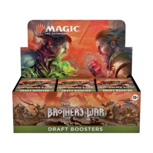 Magic: The Gathering The Brothers’ War Draft Booster Box | 36 Packs (540 Magic Cards)