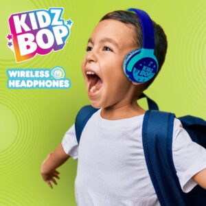 Bundle - Kidz Bop Bluetooth Headphones and Karaoke Microphone, Blue