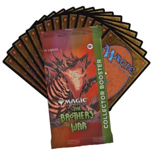 Magic The Gathering The Brothers War Collector Booster Box | 12 Packs (180 Magic Cards)