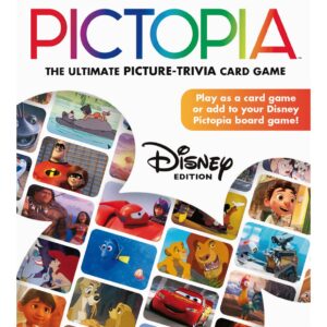 Ravensburger Disney World of Disney Pictopia Card Game - Travel-Sized Trivia Game for Kids and Adults | Educational Fun | Family Bonding Time | Ideal for Ages 7 and Up