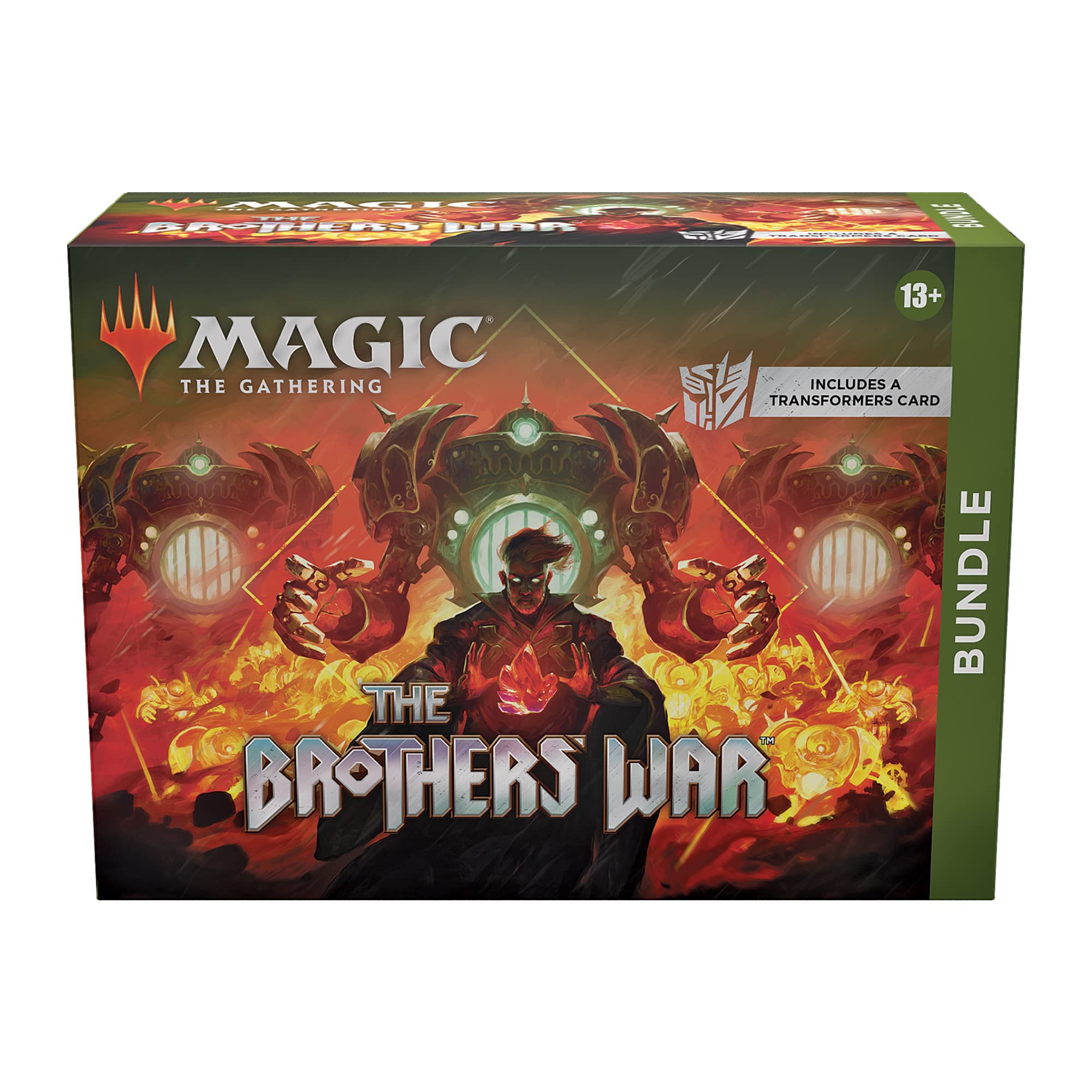 Magic The Gathering The Brothers War Bundle | Transformers Card, 8 Set Boosters, and Accessories