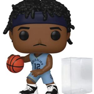 POP NBA: Grizzlies - Ja Morant (Alternate Uniform) Funko Vinyl Figure (Bundled with Compatible Box Protector Case), Multicolor, 3.75 inches