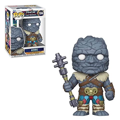 POP Thor: Love and Thunder - Korg Funko Vinyl Figure (Bundled with Compatible Box Protector Case), Multicolor, 3.75 inches