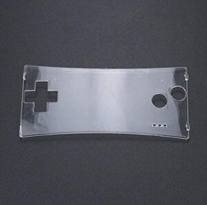 front faceplate housing shell case cover replacement for nintendo game boy micro gbm (clear)