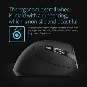 zelotes Ergonomic Vertical Wireless Optical Rechargeable USB Computer Right Handed Mouse