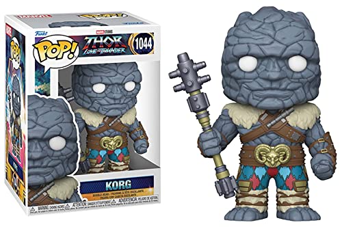 POP Thor: Love and Thunder - Korg Funko Vinyl Figure (Bundled with Compatible Box Protector Case), Multicolor, 3.75 inches